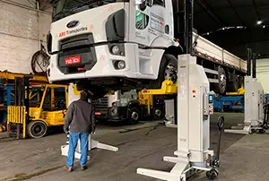 Elevadores para ônibus e caminhões - Rokim