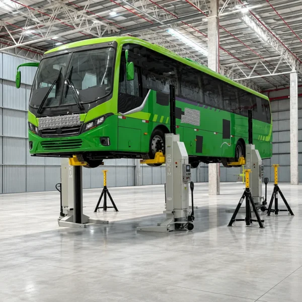 Elevador de colunas móveis para caminhões e ônibus | Rokim