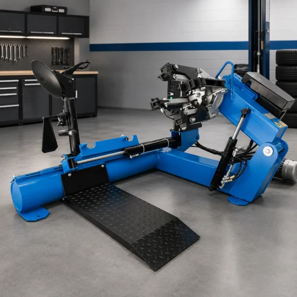 Desmontadora de pneus semiautomática para pneus rodoviários - RK TC300 | Rokim Automotive