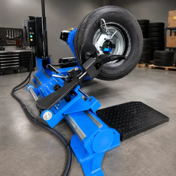 Desmontadora de pneus semiautomática para pneus rodoviários - RK TC300 | Rokim Automotive