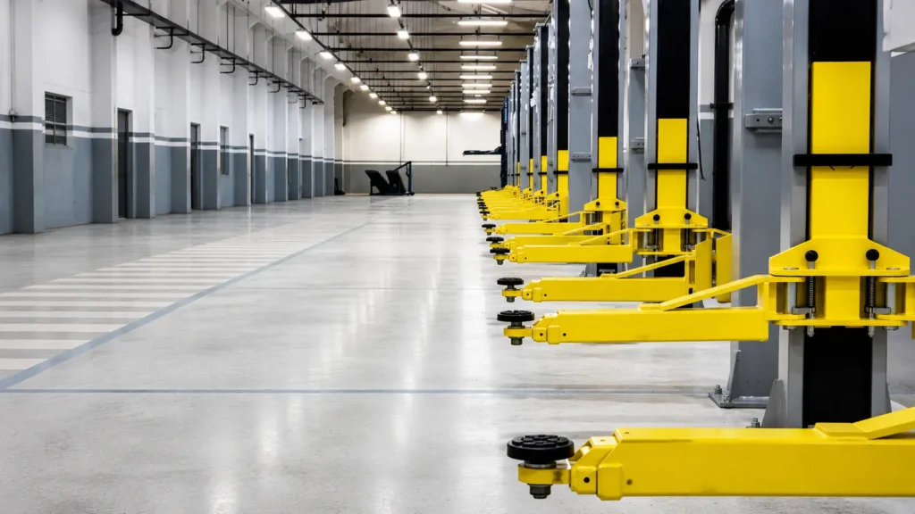 elevador automotivo em conformidade com NR-12, segurança em elevadores automotivos, laudo NR-12, adequação NR-12, equipamentos para oficinas mecânicas